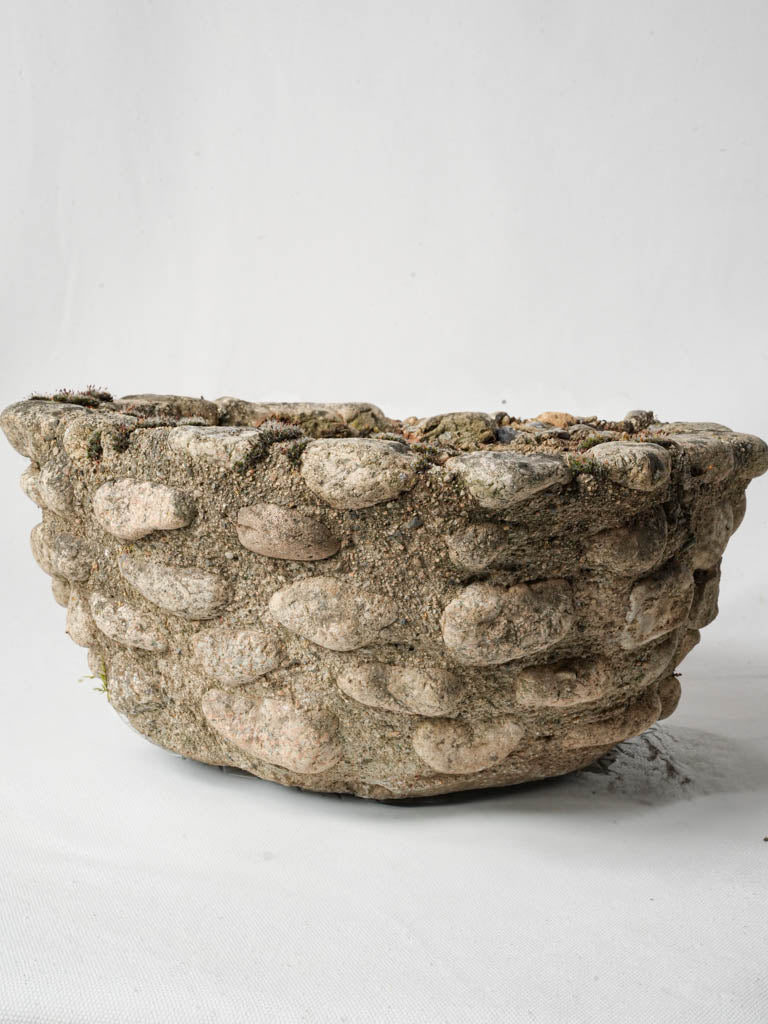 Vintage mid-century pebble planter  