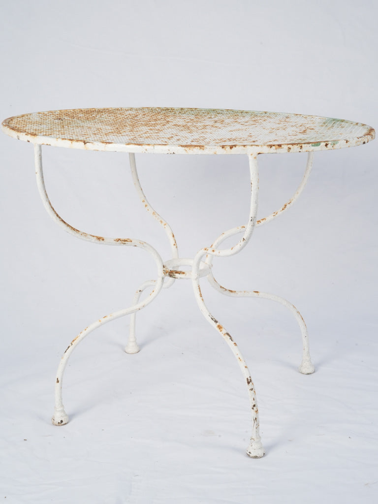 Vintage French garden iron table