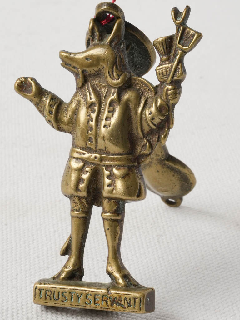 Antique English brass door knocker