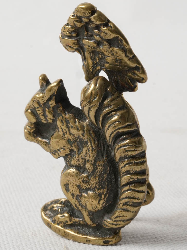 Antique English bronze door knocker  