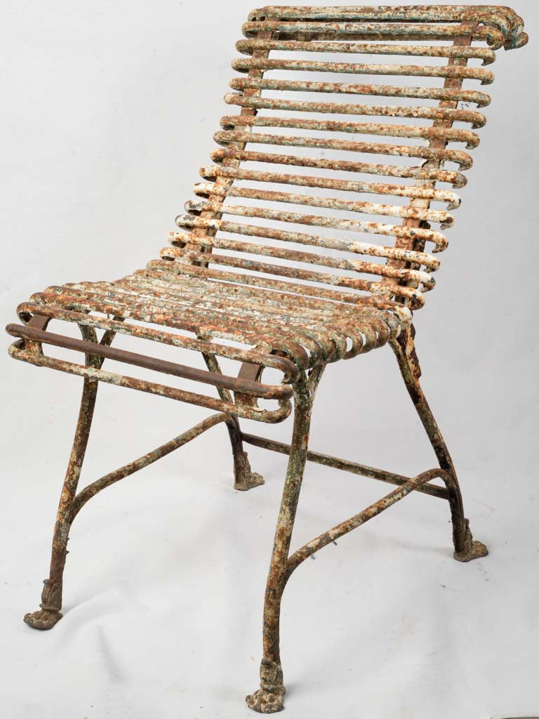 Antique iron garden chair