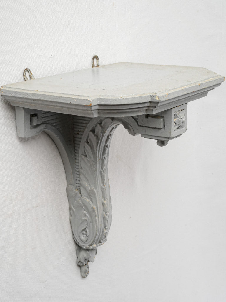 Late 19th-Century French Gray Wall Bracket - 13"