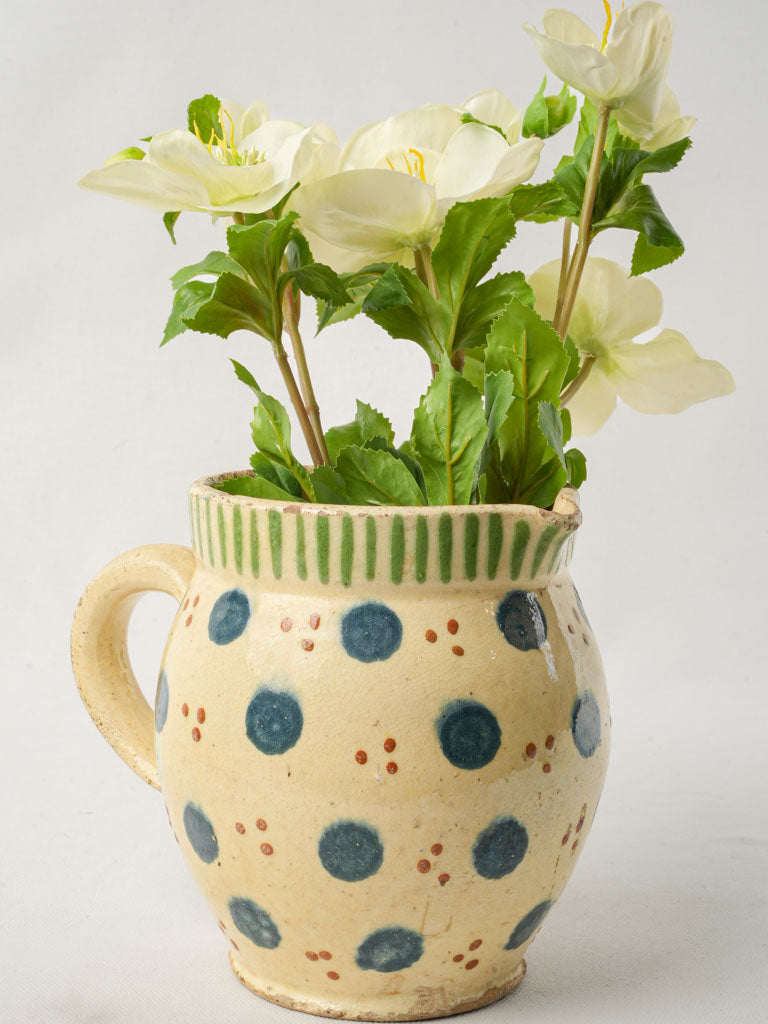 Charming vintage French terracotta pitcher  