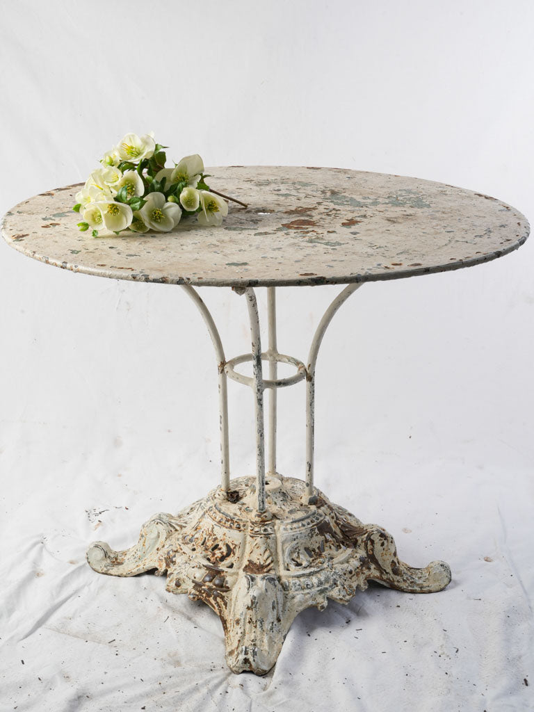 Vintage rustic cast iron table  