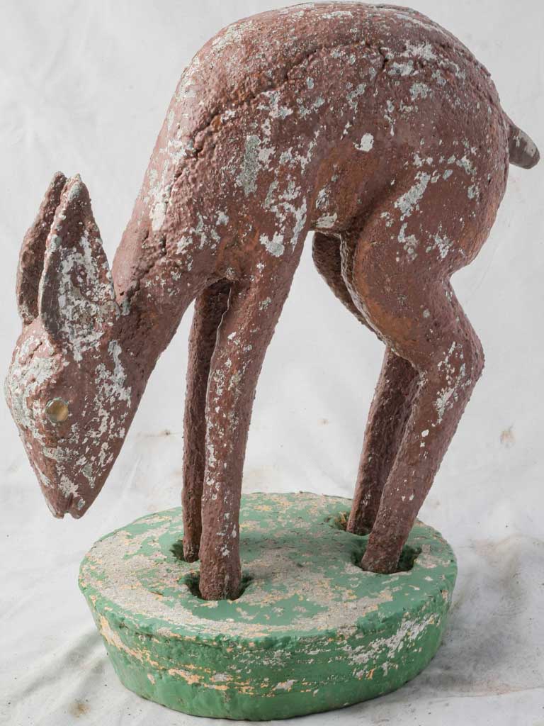 Vintage naive style garden sculpture  
