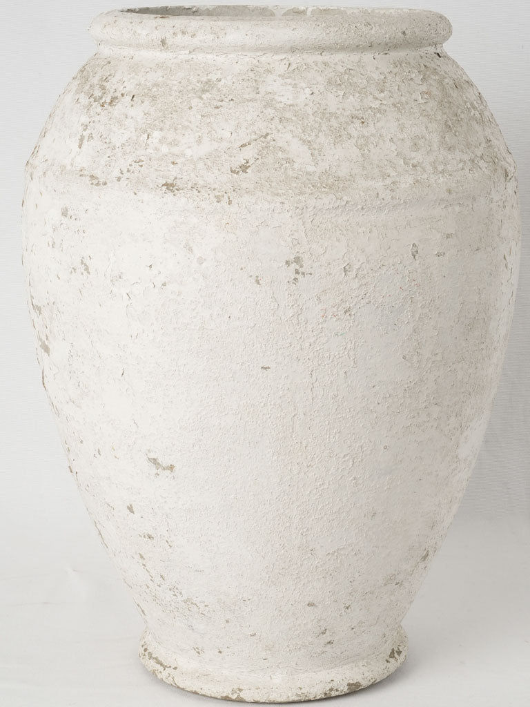 Antique white patina French garden planter