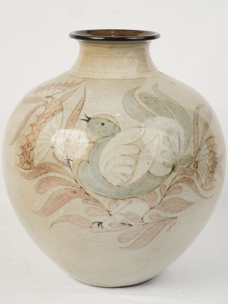 Exquisite vintage terracotta vase