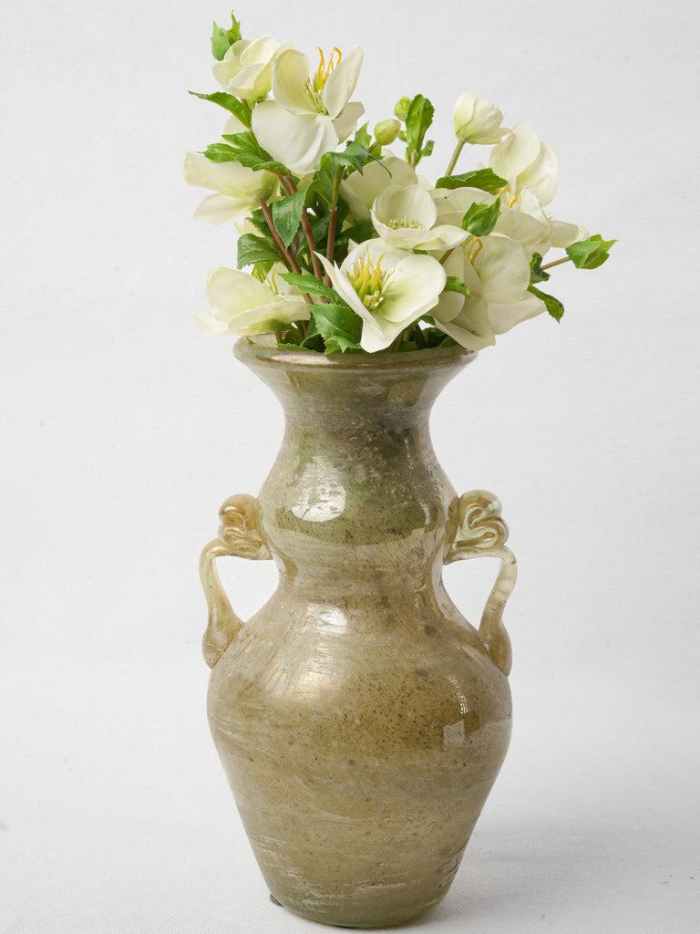Iridescent vintage Murano glass vase  