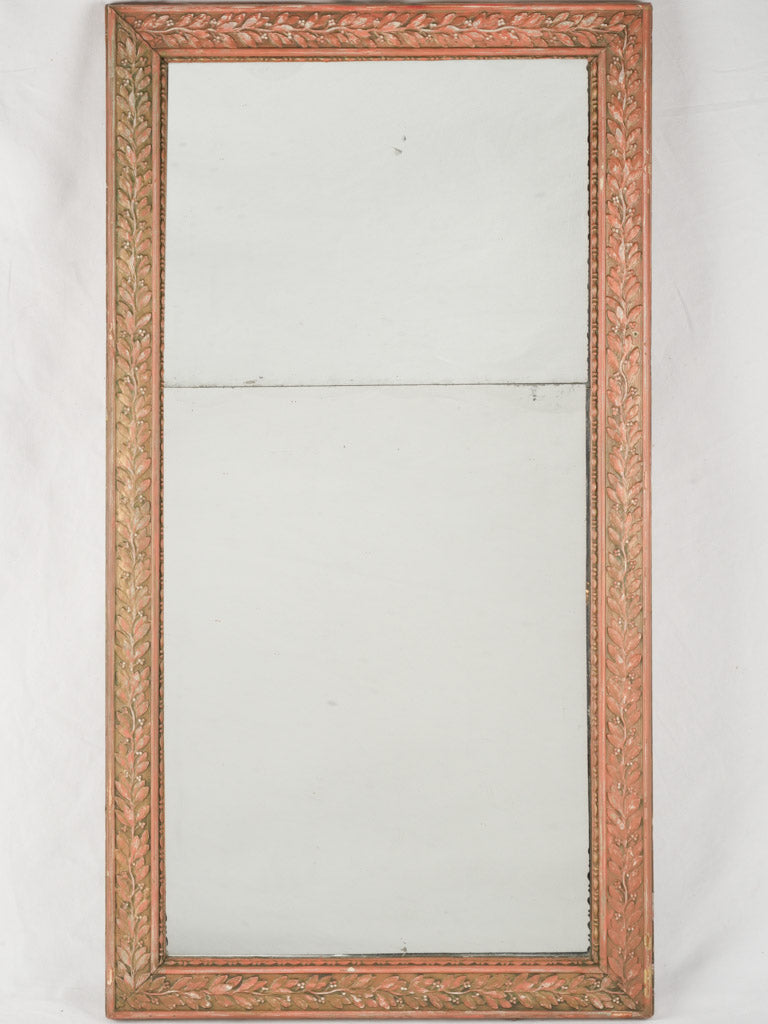 Antique gilded mercury glass mirror