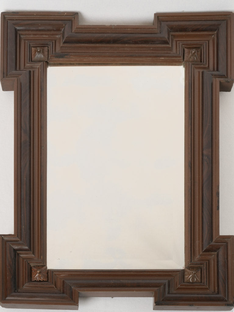 Antique rosewood Dutch-style mirror