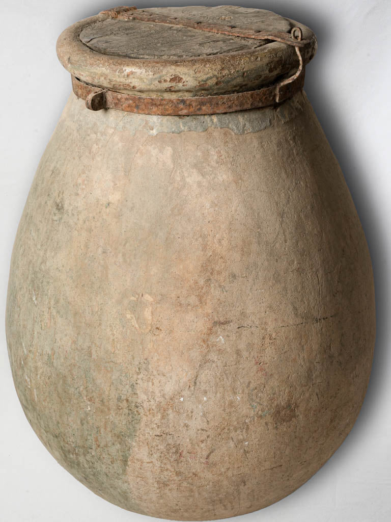 Antique terracotta Biot jar