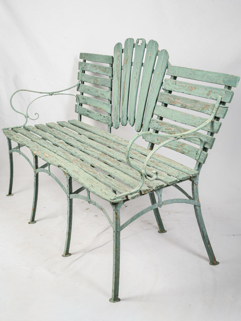 Rare vintage French garden bench