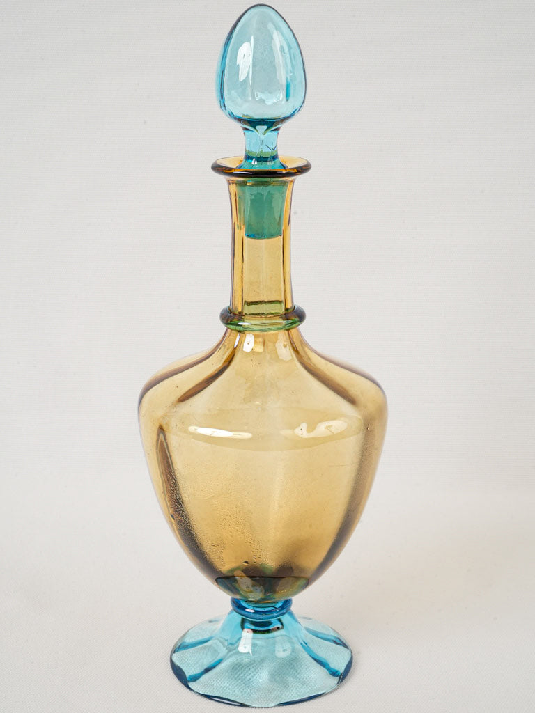 Early 20th-century Two-Tone Crystal Carafe -13¾"