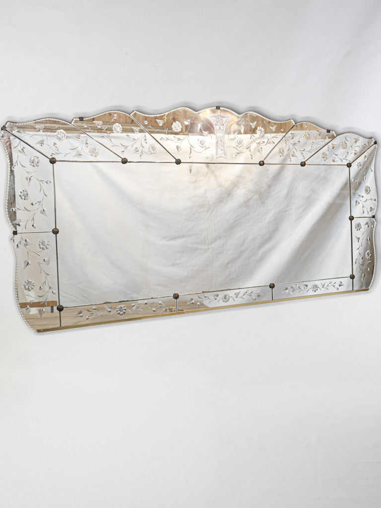 Striking mid-century mirror