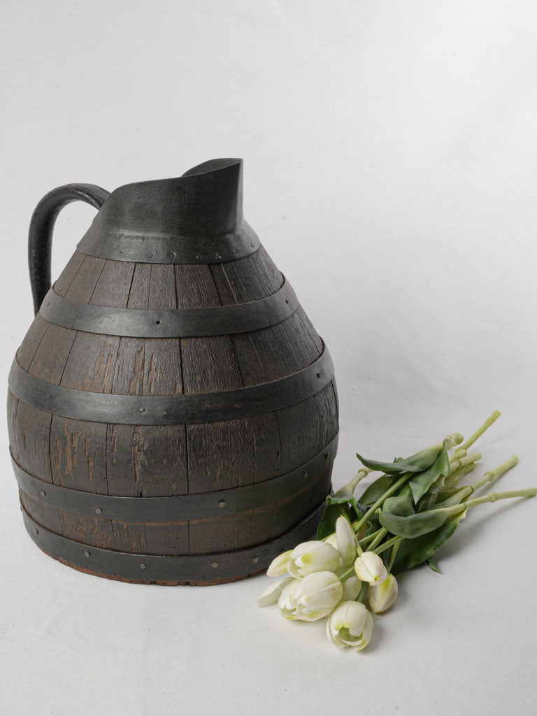 Antique dark-patina wine pitcher
