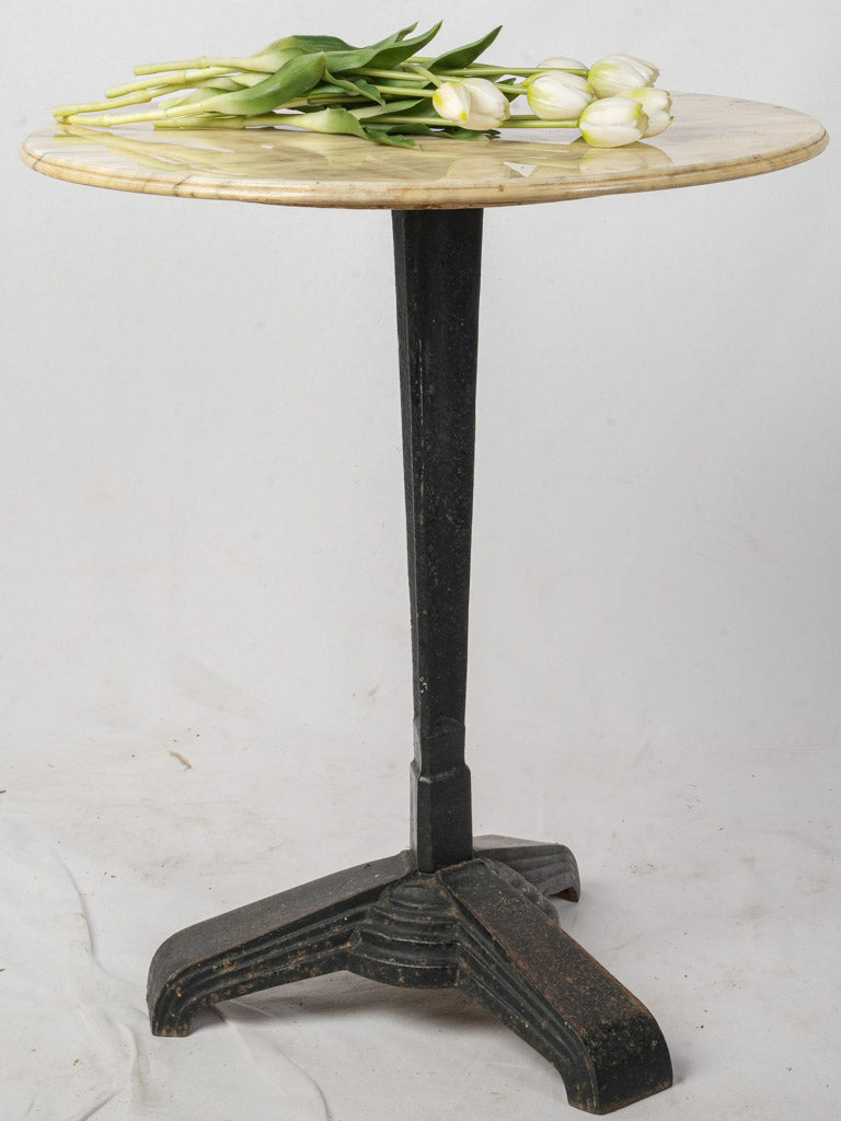 Vintage black cast iron table  