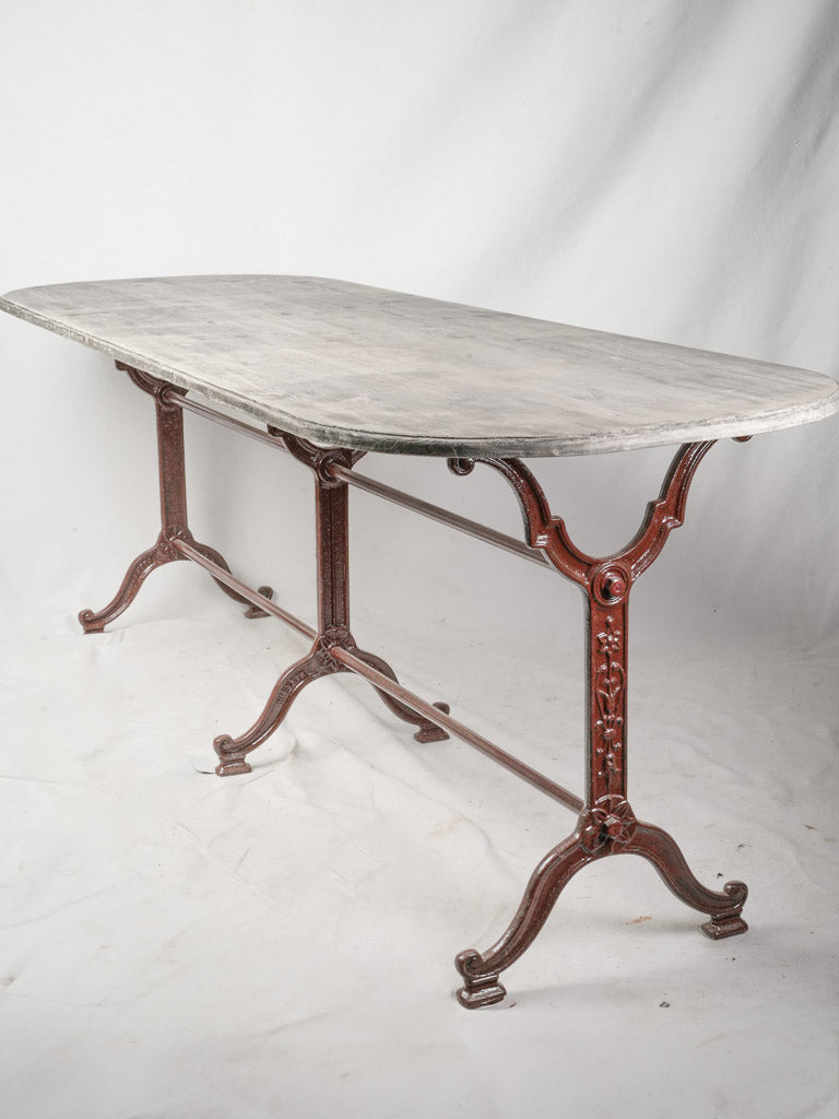 Elegant vintage cast iron table