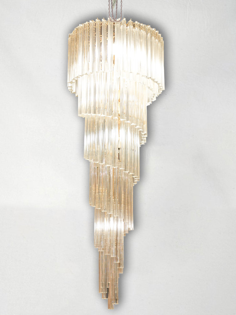 Vintage Italian glass chandelier