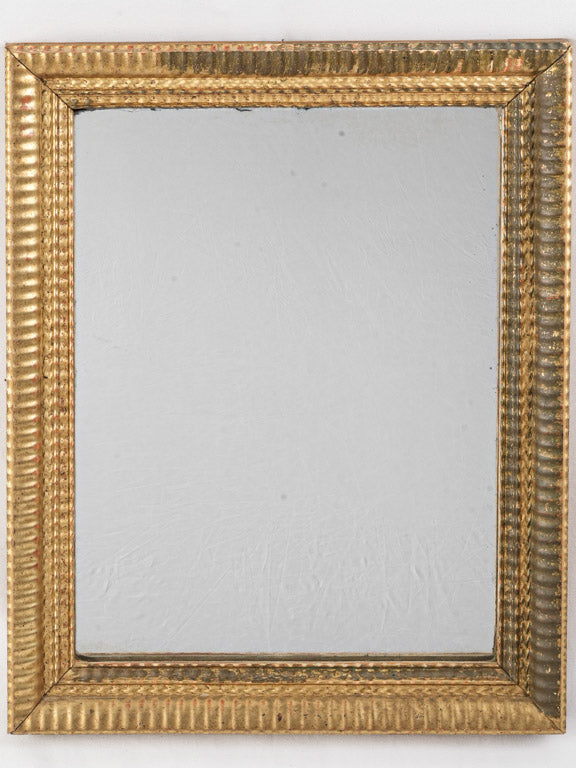 Antique gilded wood mirror