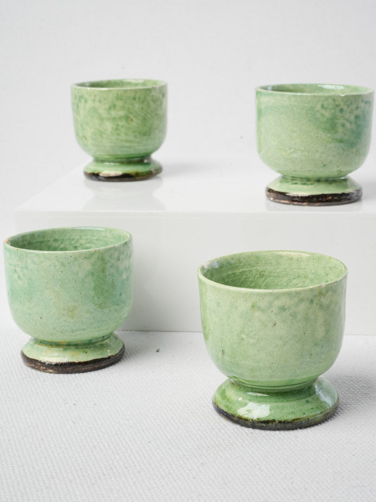Vintage French ceramic egg cups