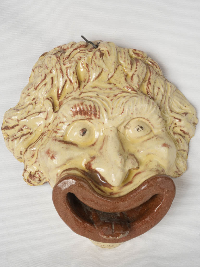 Vintage French terracotta wall sculpture