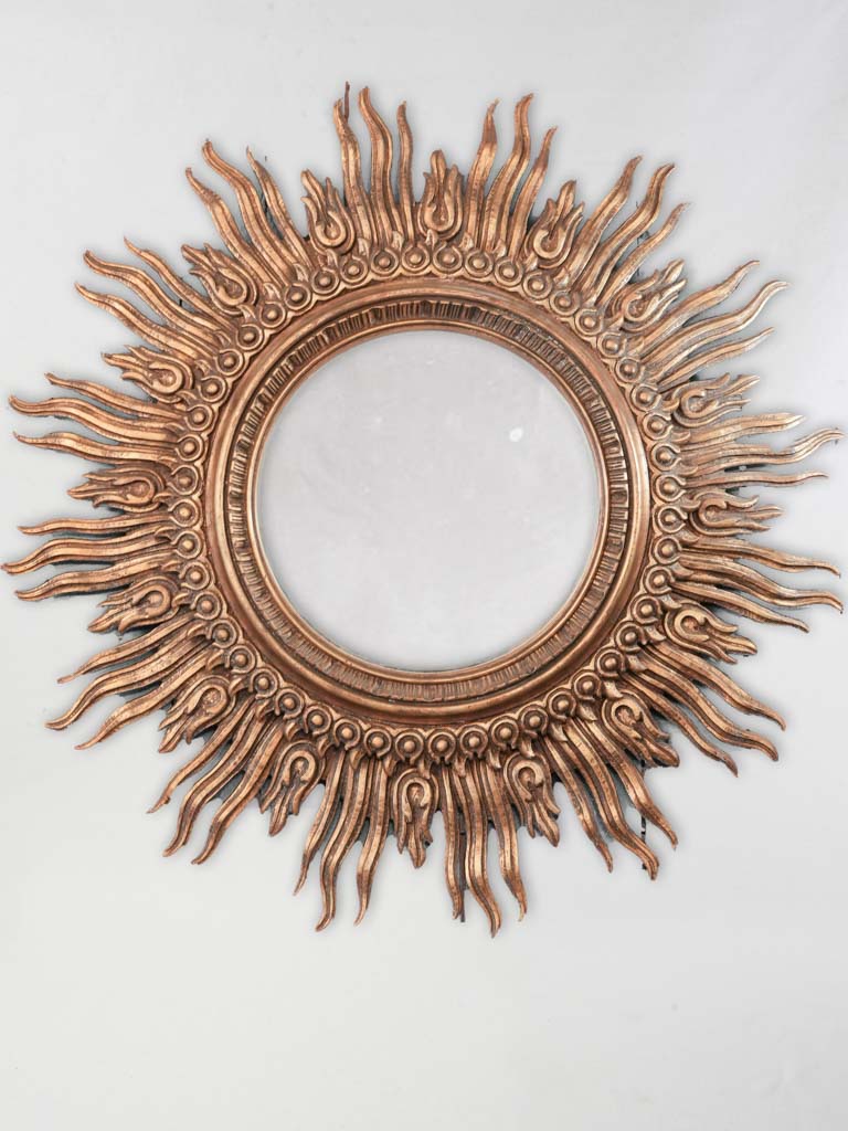 Vintage gilded sunburst mirror
