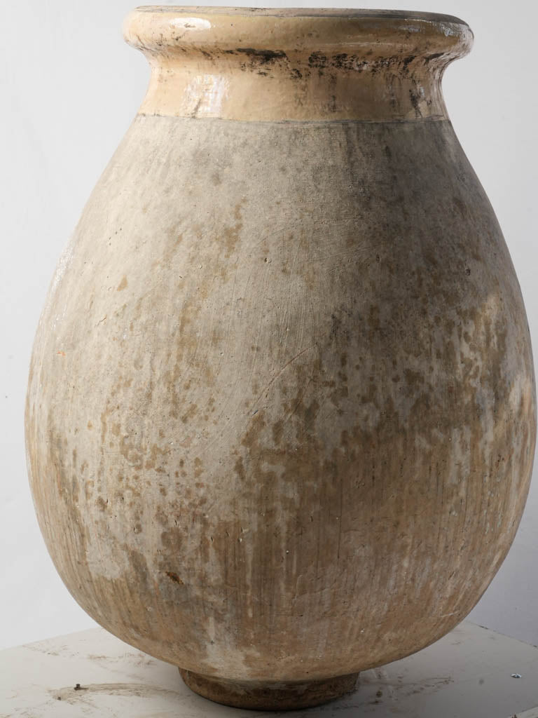 Elegant antique terracotta Biot jar  