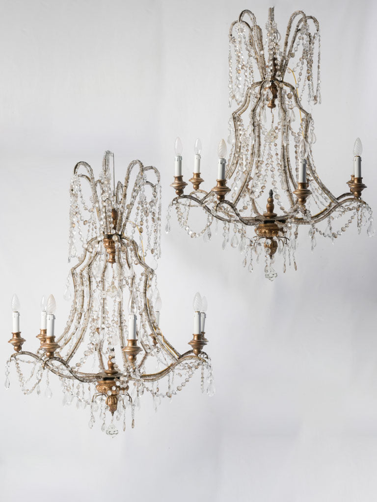 Antique Italian ornate chandeliers