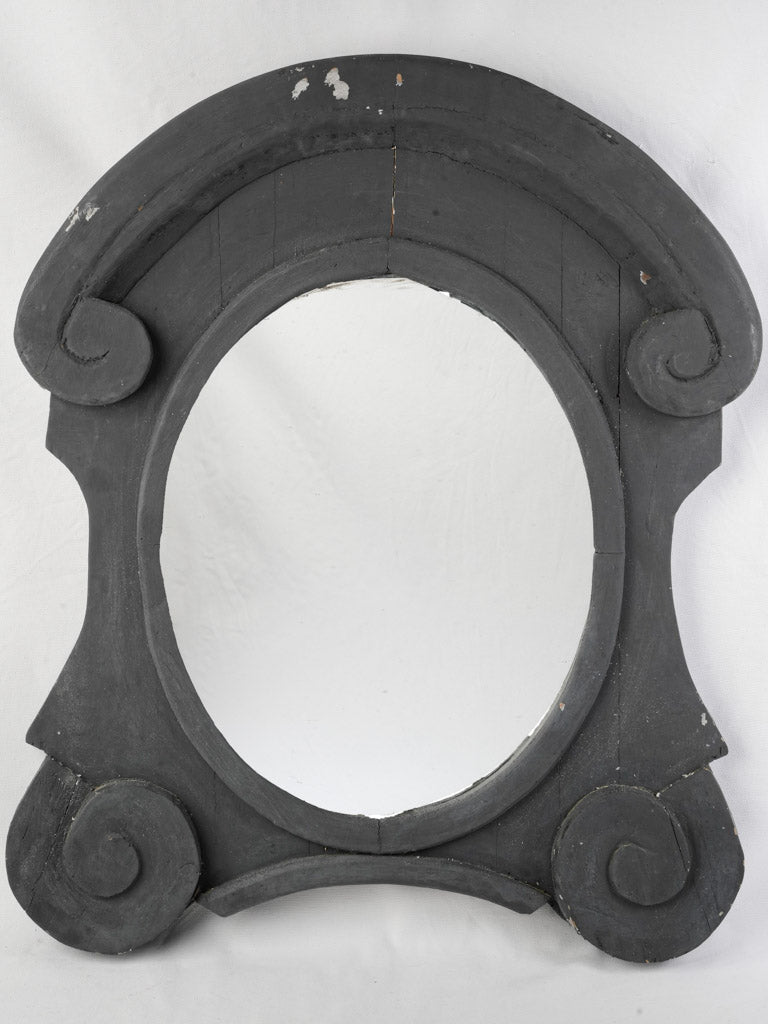 Rustic handcrafted wooden mirror  