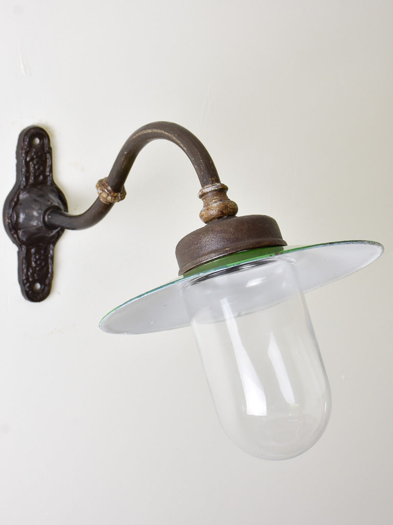 French Artisan-Made Cast Iron Wall Sconce